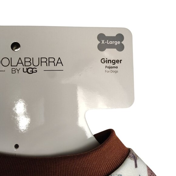 Koolaburra By UGG Dog XL Ginger Brown Print Pet Pajama Shirt - Picture 6 of 9